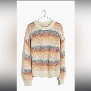 Madewell Baez Pullover Sweater in Stripe
